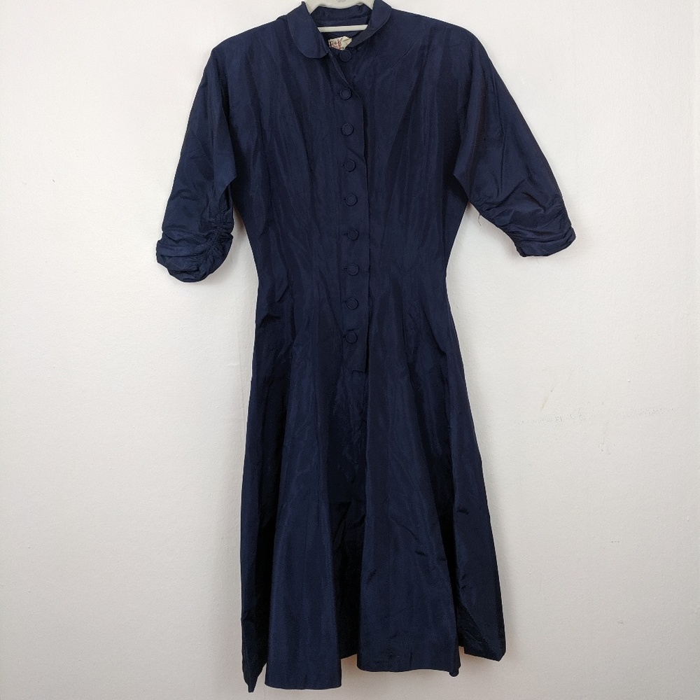 Very vintage r & k vinyl 60s pinup dress